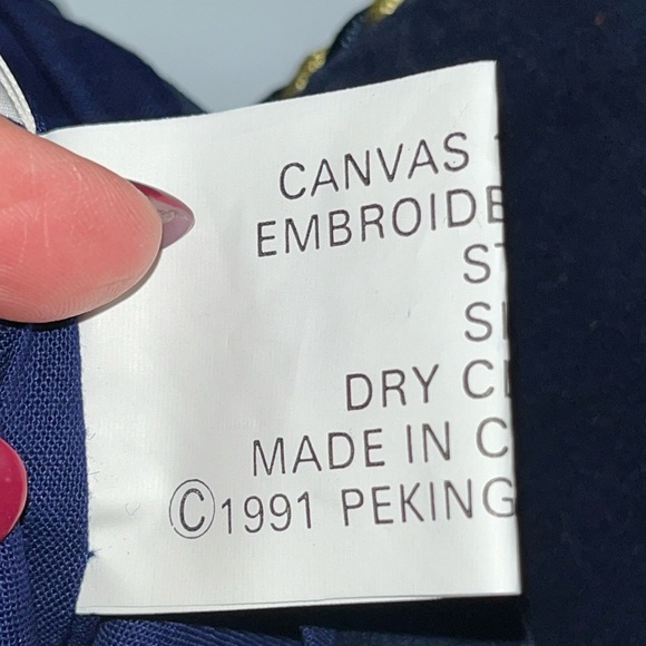 Imperial Elegance WOOL STOCKING 1991 Needlepoint Snowman Xmas Trees 60228 12x20” - Picture 11 of 13